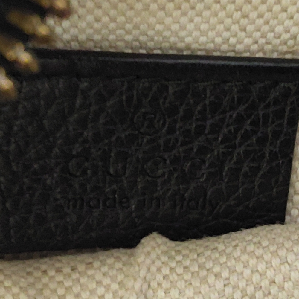 Gucci Black Leather Belt Bag with Sherrry Line Signature Strap Comes With COA - Picture 11 of 12